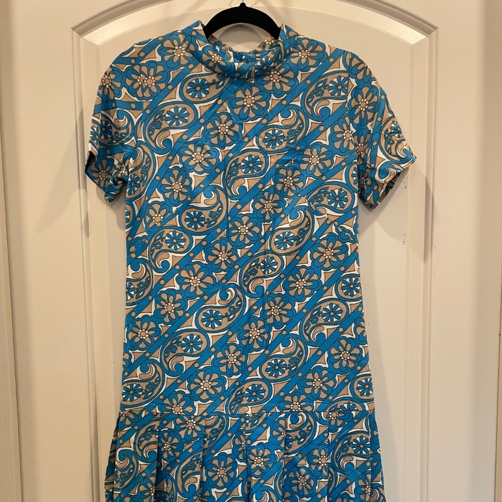 Shelton Stroller Vintage Dress with Pleated Skirt